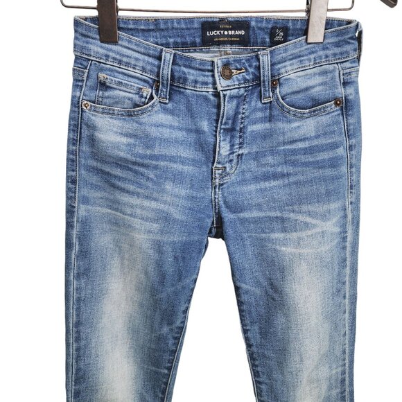 Lucky Brand Jeans Ava Skinny Women's Size 0 Blue Denim - Picture 6 of 10